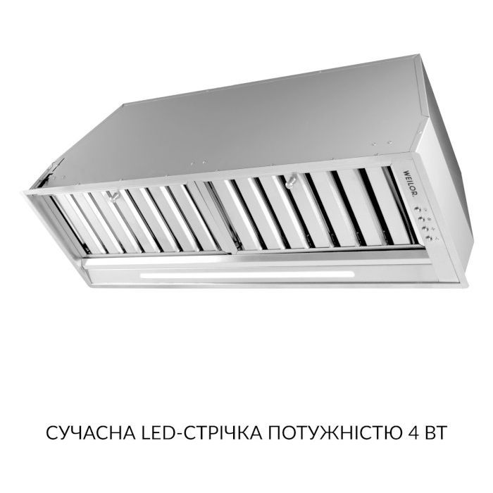 Витяжка кухонна Weilor PPE 8265 SS 1250 LED Strip зображення 4
