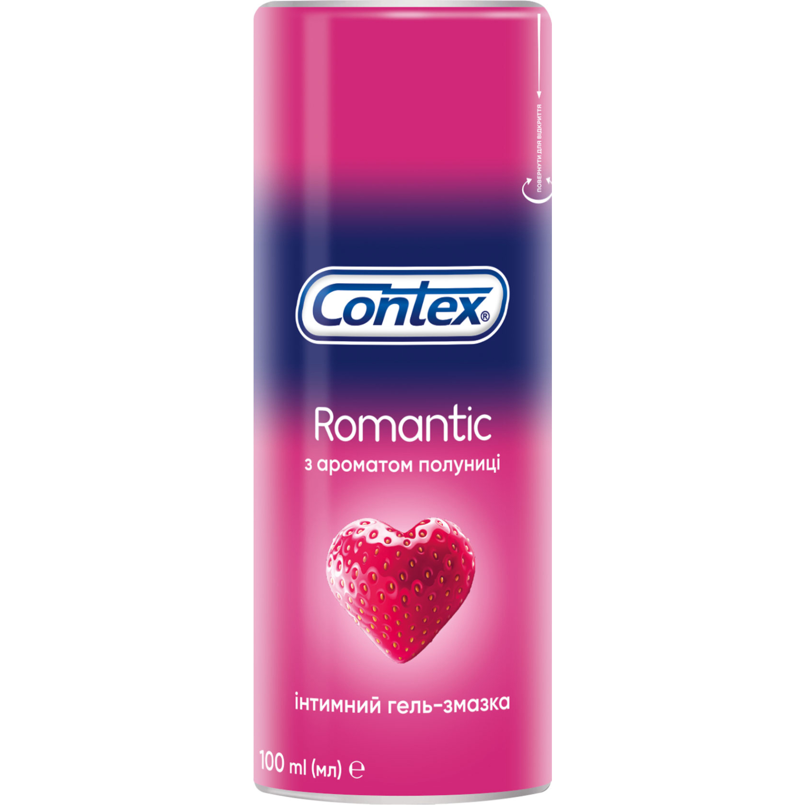 Інтимний гель-змазка Contex Romantic з ароматом полуниці (лубрикант) 30 мл (4820108005150)