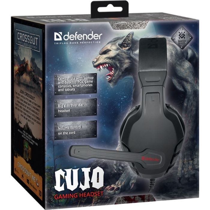 Навушники Defender Сujo Black-Red (64505) зображення 10