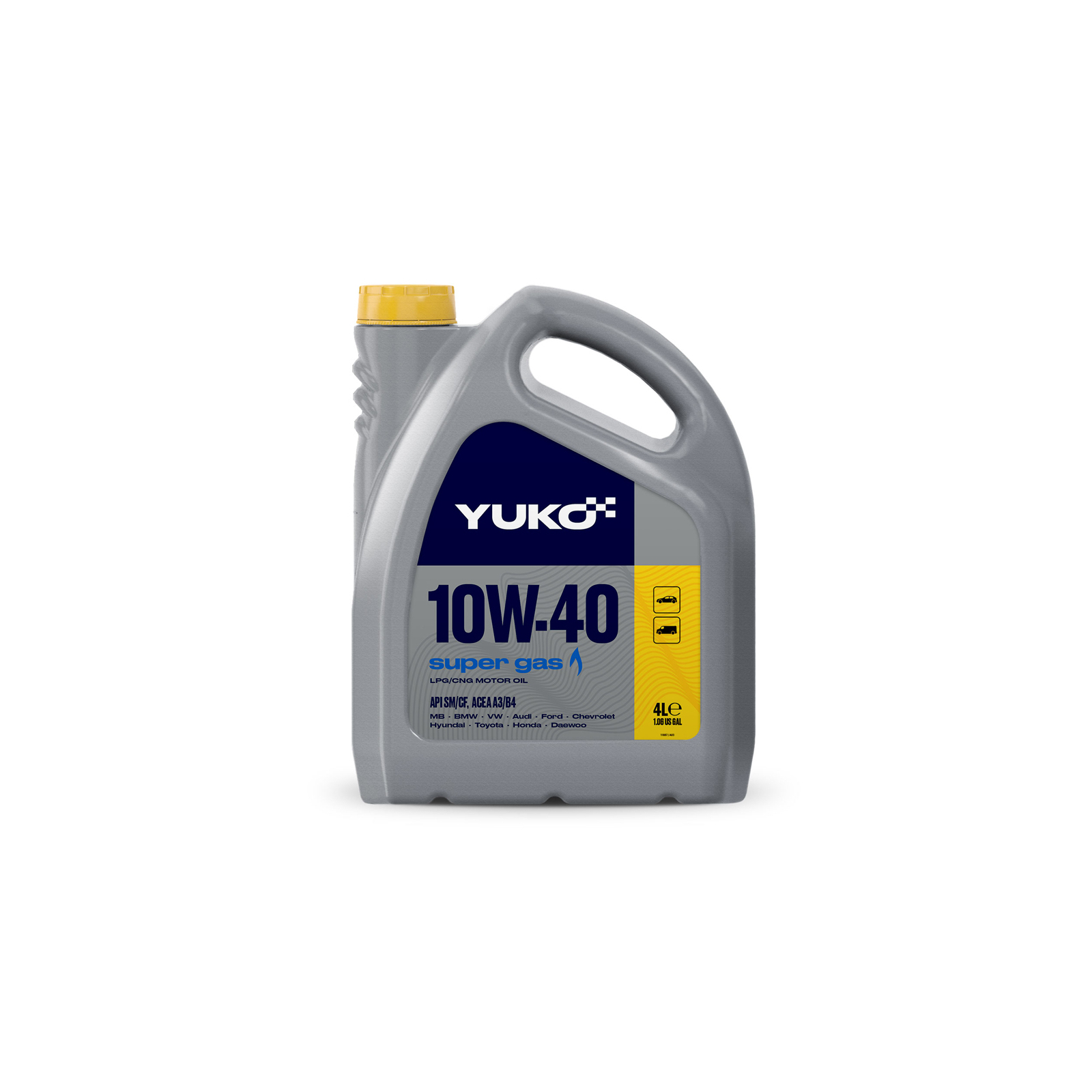 Моторное масло Yuko SUPER GAS 10W-40 1л (4820070246131)