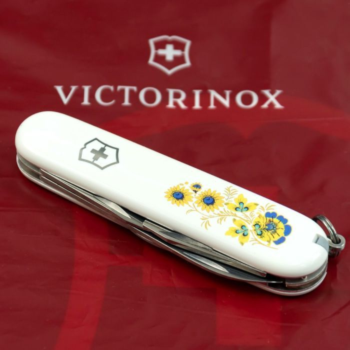Ніж Victorinox Spartan Ukraine White "Квіти" (1.3603.7_T1050u) зображення 2