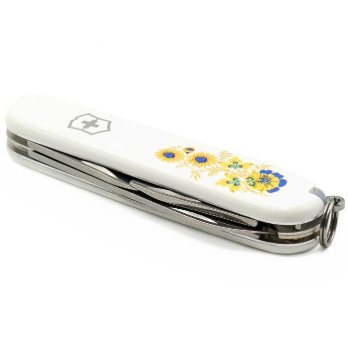Ніж Victorinox Spartan Ukraine White "Квіти" (1.3603.7_T1050u) зображення 5
