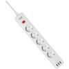 Сетевой фильтр питания 2E 5XSchuko, 3G*1.5мм, 3*USB-A, 2м, white (2E-SP515M2USBWH) изображение 2