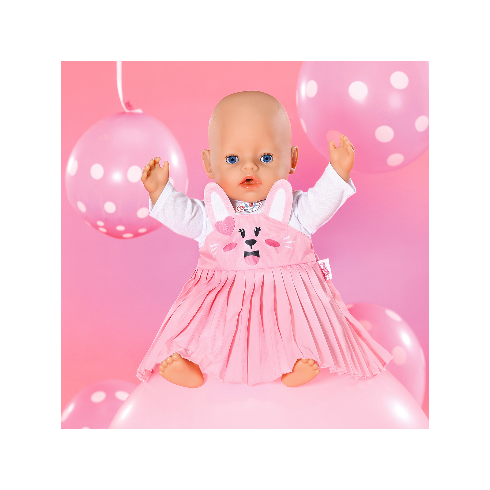 Аксесуар до ляльки Zapf Одяг для ляльки Baby Born - Сукня з зайкою (832868) зображення 3