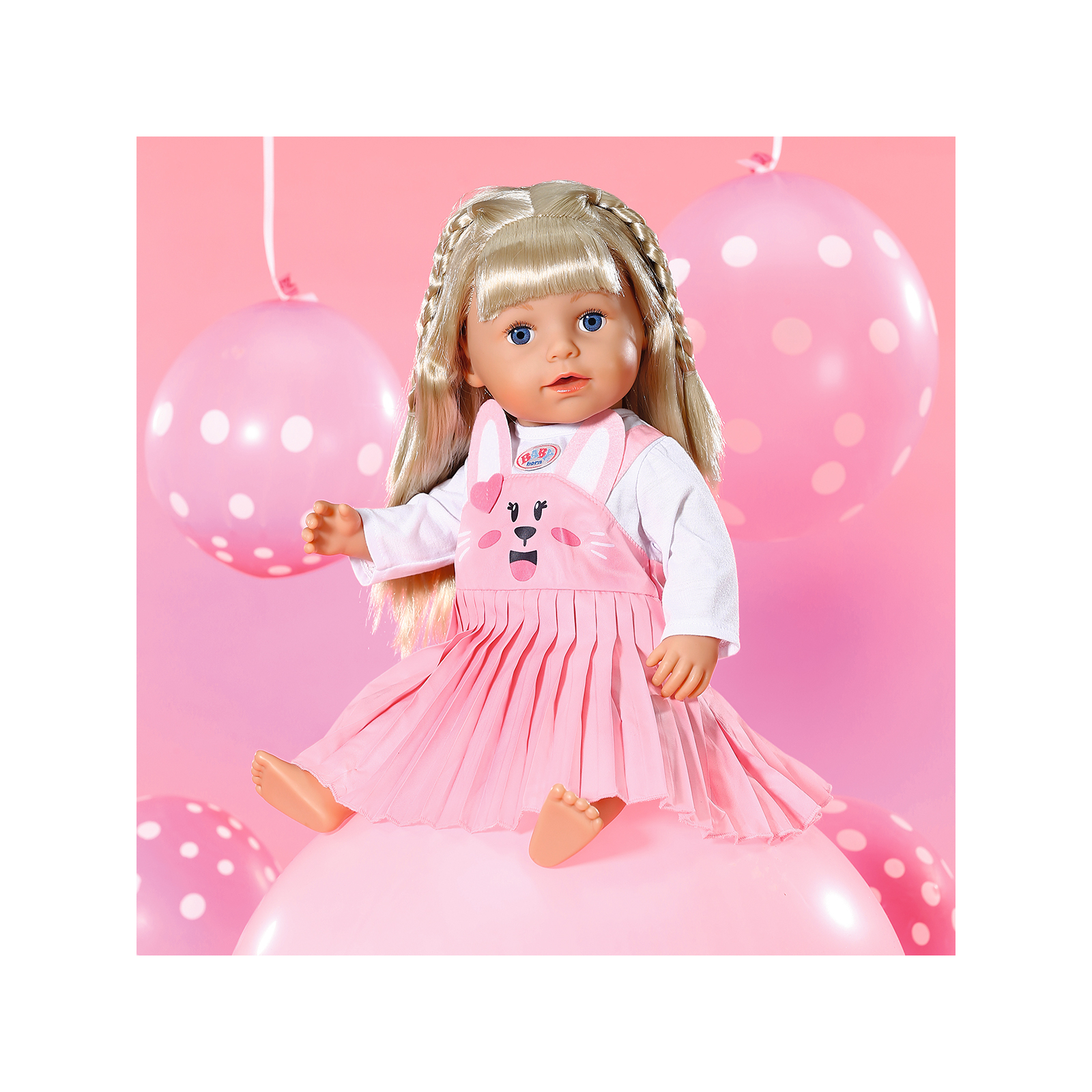 Аксесуар до ляльки Zapf Одяг для ляльки Baby Born - Сукня з зайкою (832868) зображення 5