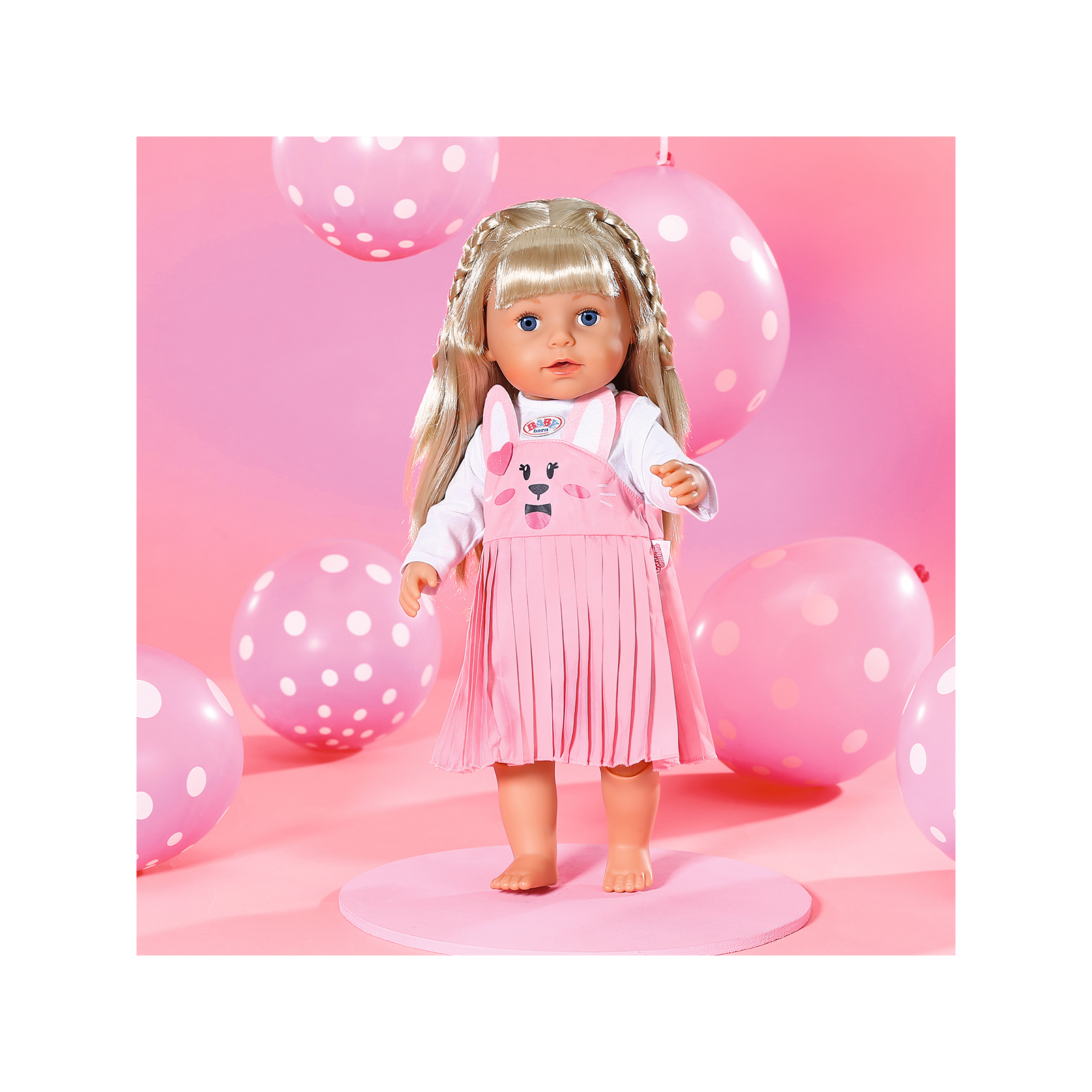 Аксесуар до ляльки Zapf Одяг для ляльки Baby Born - Сукня з зайкою (832868) зображення 6