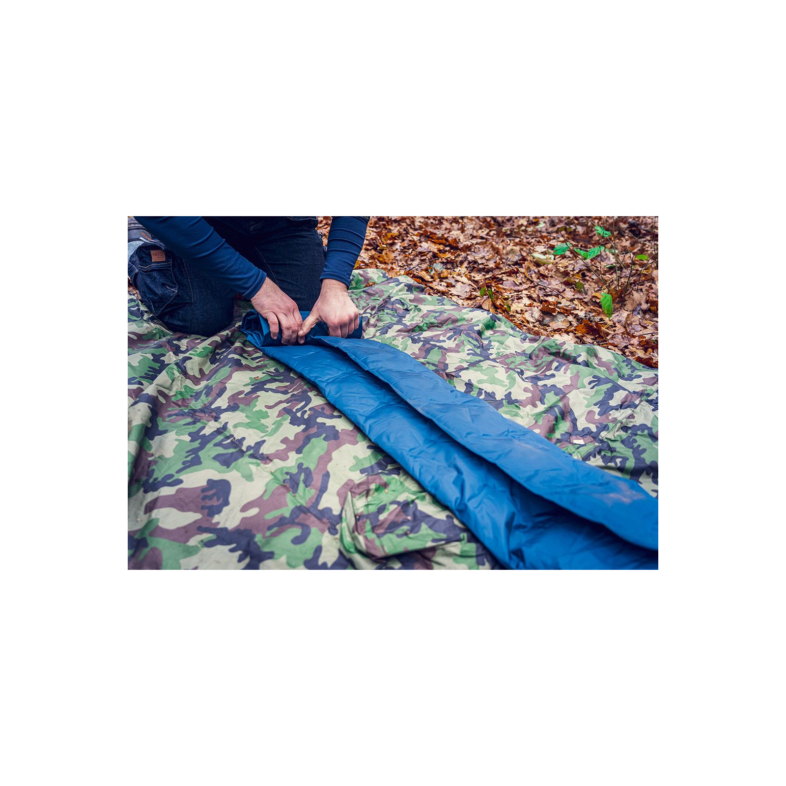 Туристический коврик Neo Tools 5 х 60 х 190 см Blue (63-149) изображение 8
