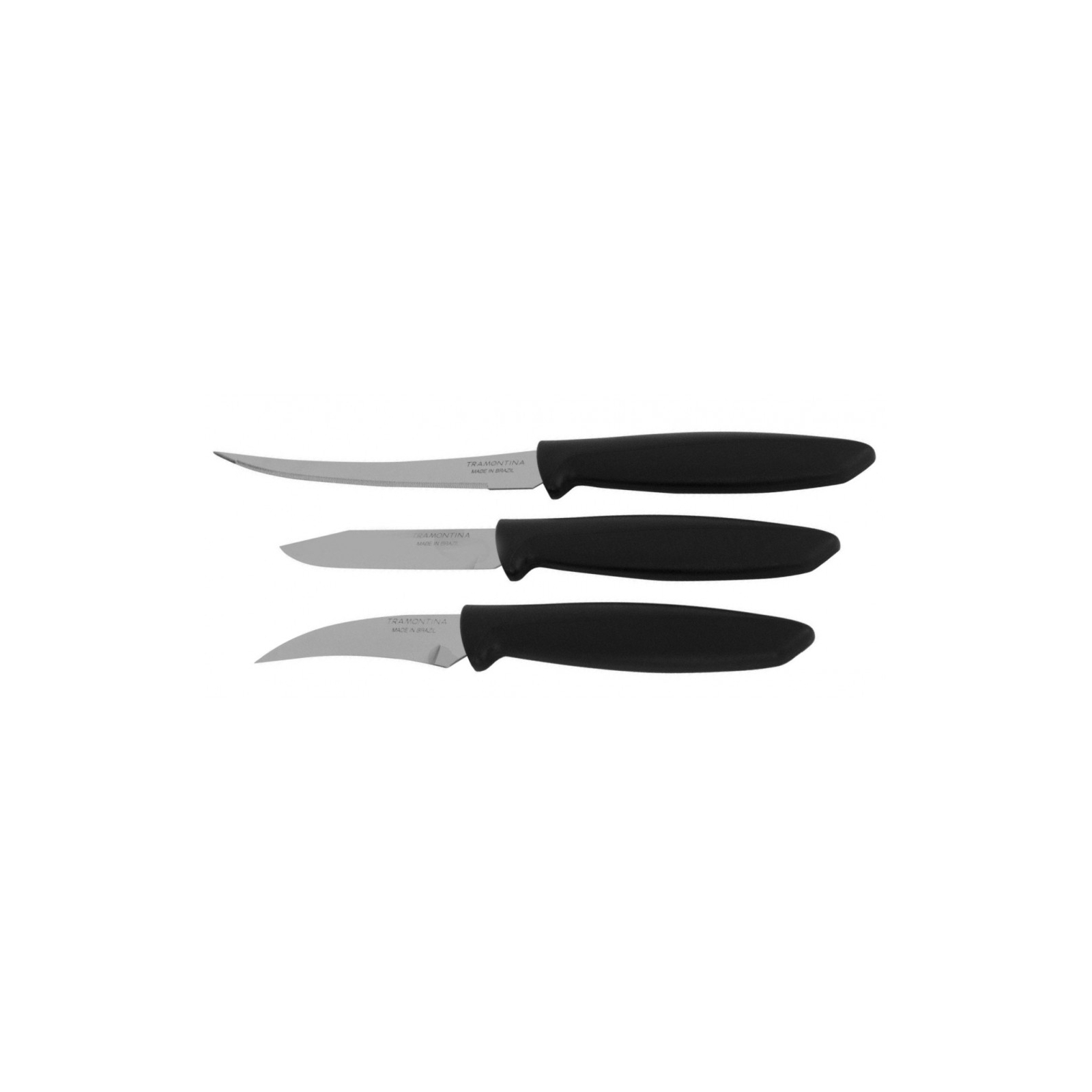 Набір ножів Tramontina Plenus Black 3 предмети (23498/012)