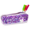 Пенал Cool For School с пайетками и ремешком 1 отделение фиолетовый (CF87056) изображение 2