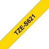 Стрічка для принтера етикеток UKRMARK B-S-T621P-BK/YE, сумісна з TZES621, 9мм х 8м. black on yellow (900606) зображення 2
