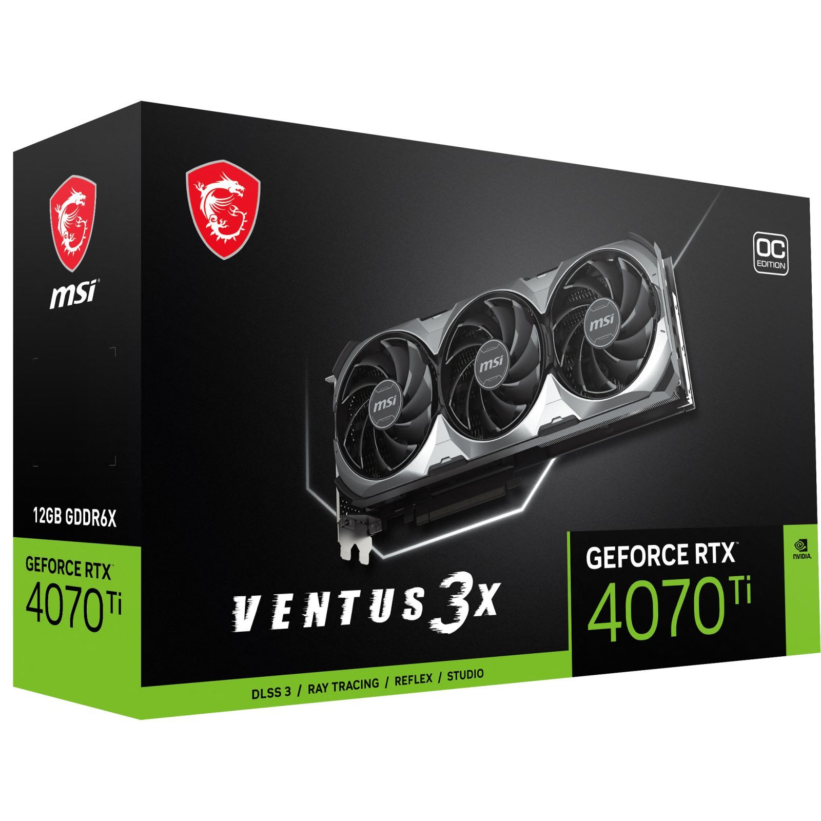 ᐈ Купить видеокарту MSI GeForce RTX4070Ti 12Gb VENTUS 3X OC (RTX