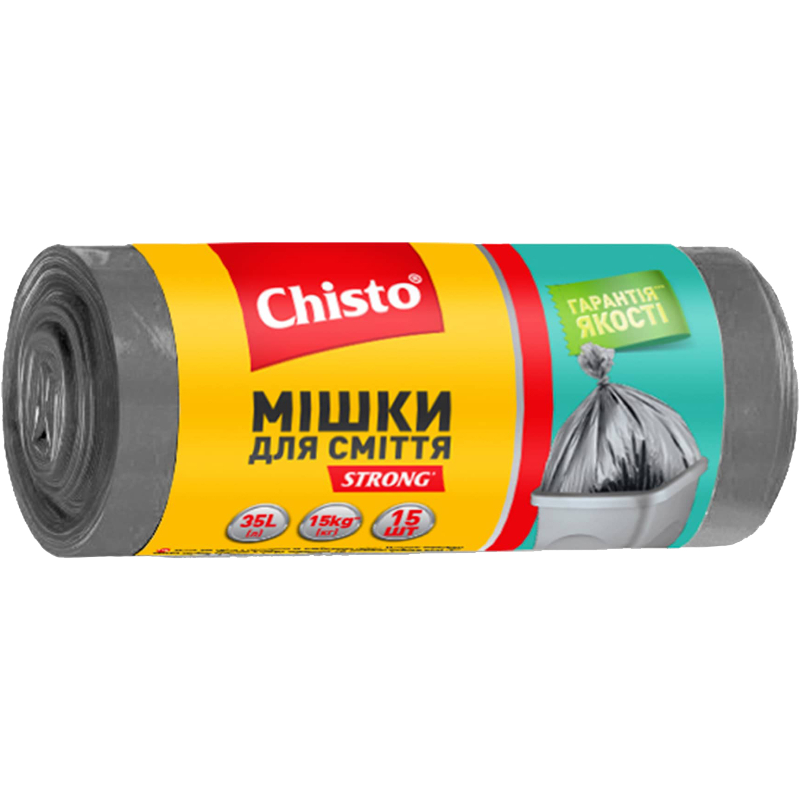 Пакети для сміття Chisto Strong 35 л 15 шт. (4823098407775)