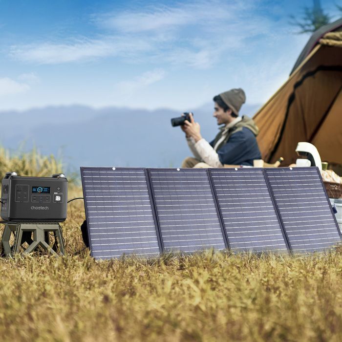 Портативная солнечная панель Choetech 160W (SC010-BK) изображение 5