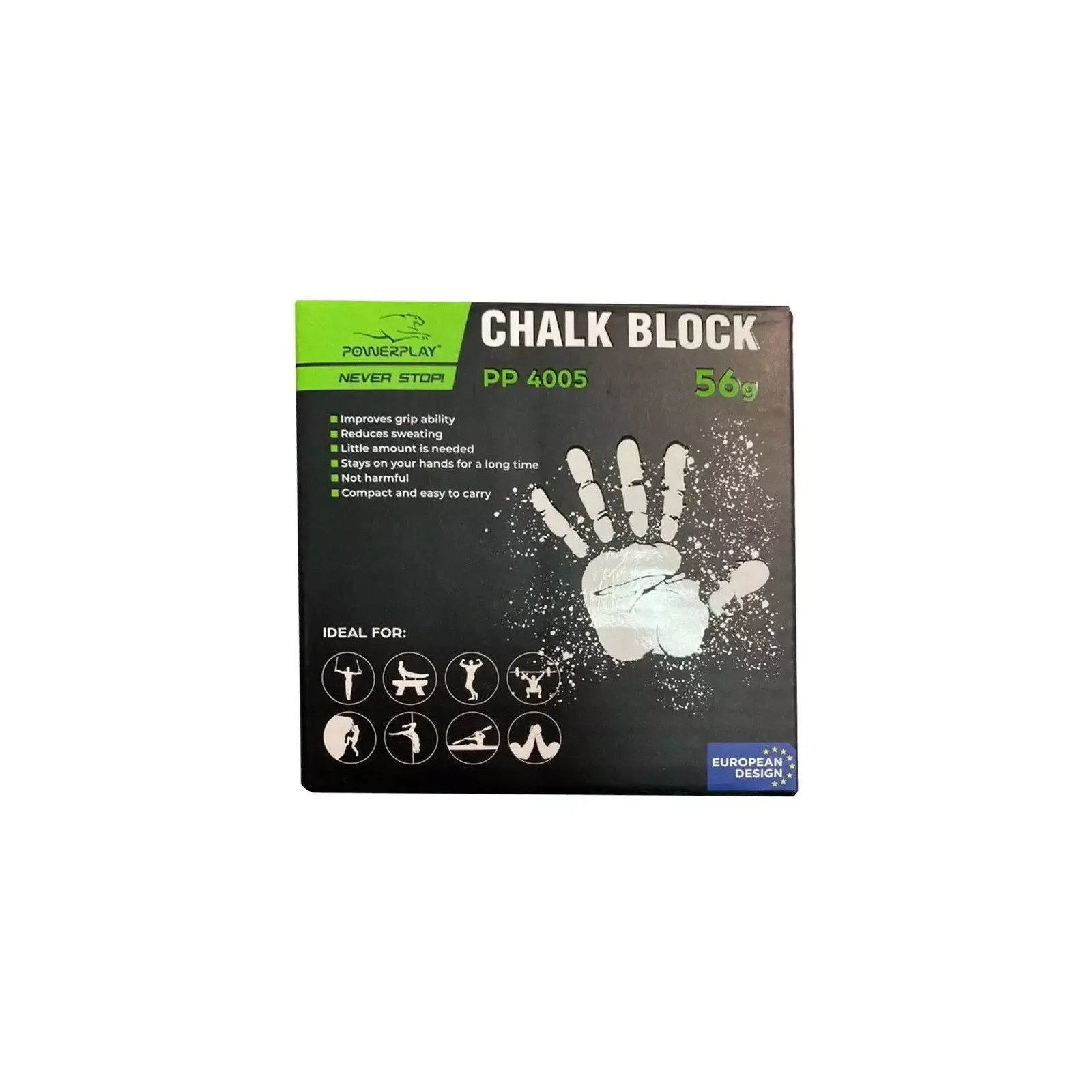 Магнезия PowerPlay Chalk Block 56 г (PP_4005_56g) изображение 4