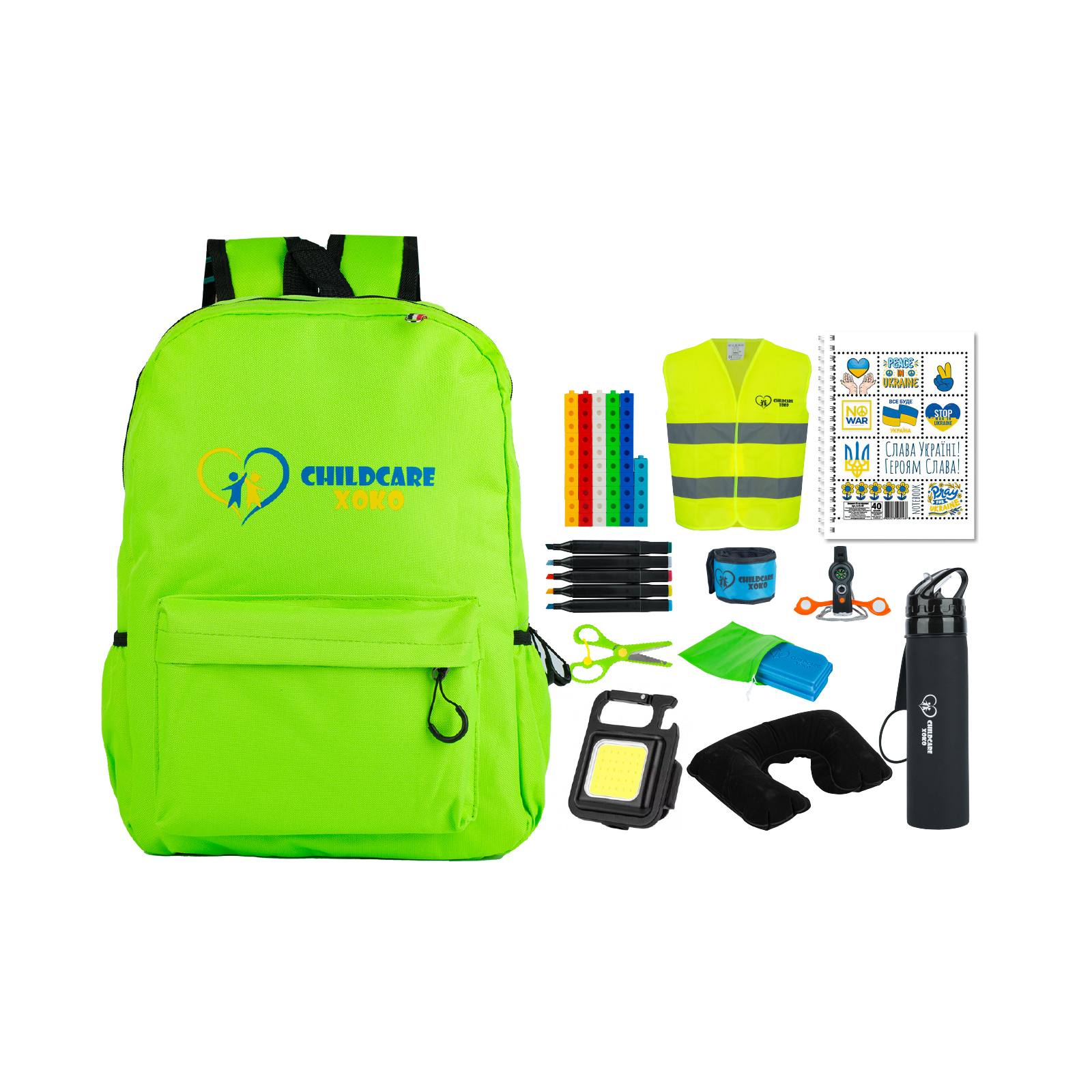 Тривожний рюкзак XoKo ChildCare для дітей та підлітків Green (XK-BKPK-BIG)
