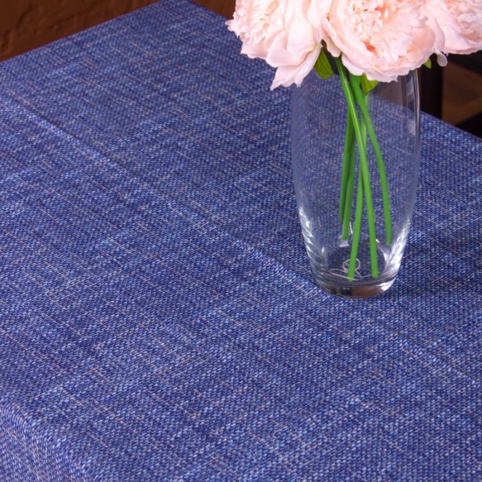 Скатерть MirSon Рогожа №209 Blue Binding 130x130 см (2200006738145) изображение 2