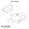 Вытяжка кухонная Minola HTL 514 I LED изображение 10