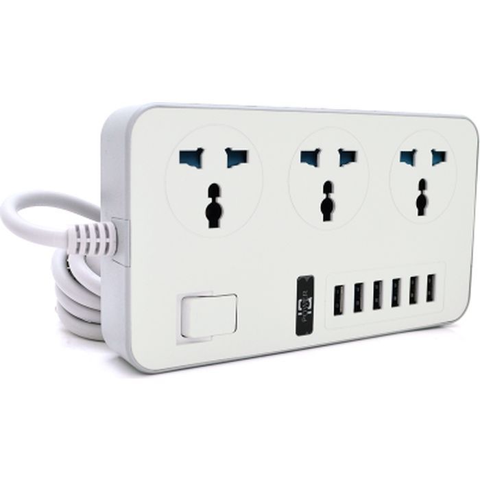 Мережевий фільтр живлення Voltronic TВ-Т09, 3роз, 6*USB White (ТВ-Т09-White)