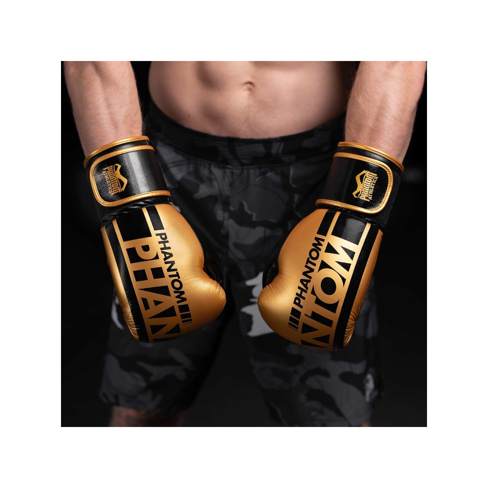 Боксерские перчатки Phantom APEX Elastic Neon Black/Yellow 12oz (PHBG2300-12) изображение 6
