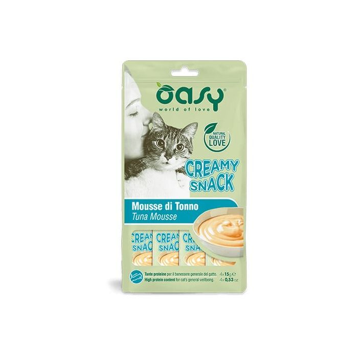 Лакомство для котов OASY Creamy Тунец 60 г (8054329510742)