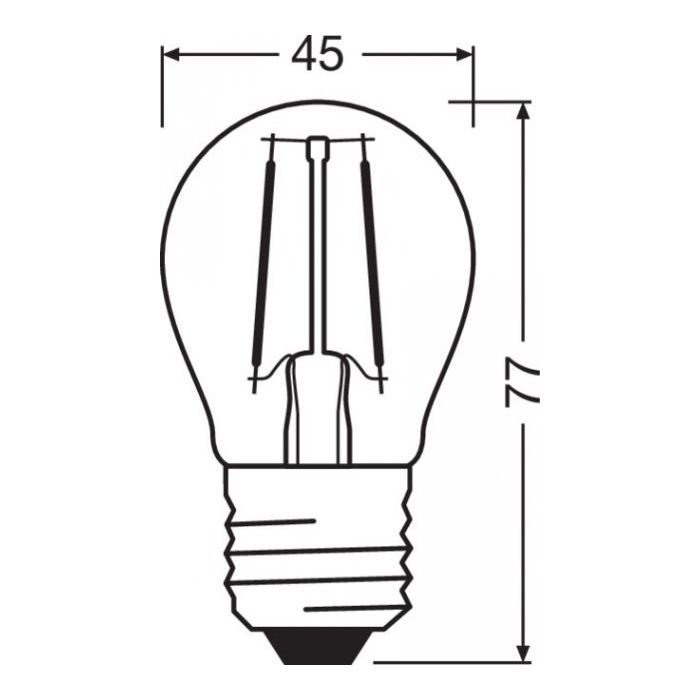 Лампочка Osram LED CL P40 4W/840 230V FIL E27 (4058075435148) изображение 3