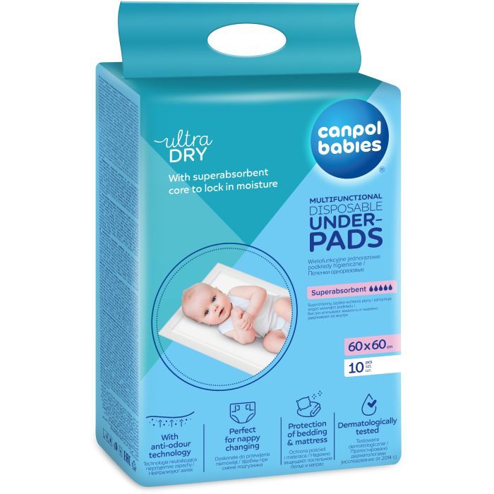 Пелюшки для малюків Canpol babies 60х60 см 10 шт (78/006) зображення 2