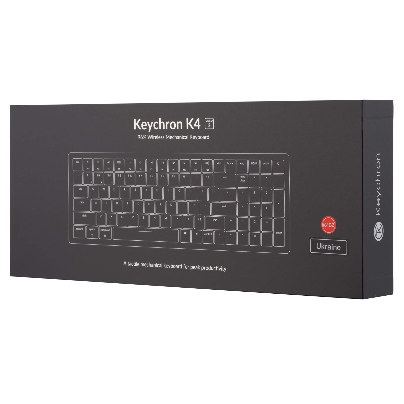 Клавиатура Keychron K4 100Key Gateron G PRO Blue UA White Led Black (K4A2_KEYCHRON) изображение 12