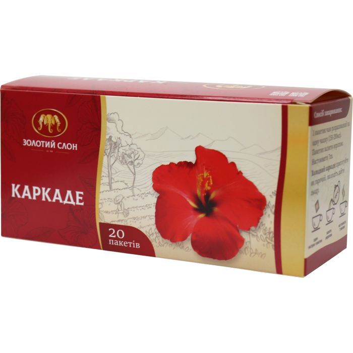 Чай Золотий Слон Каркаде 20х1.3 г (4820186121476)