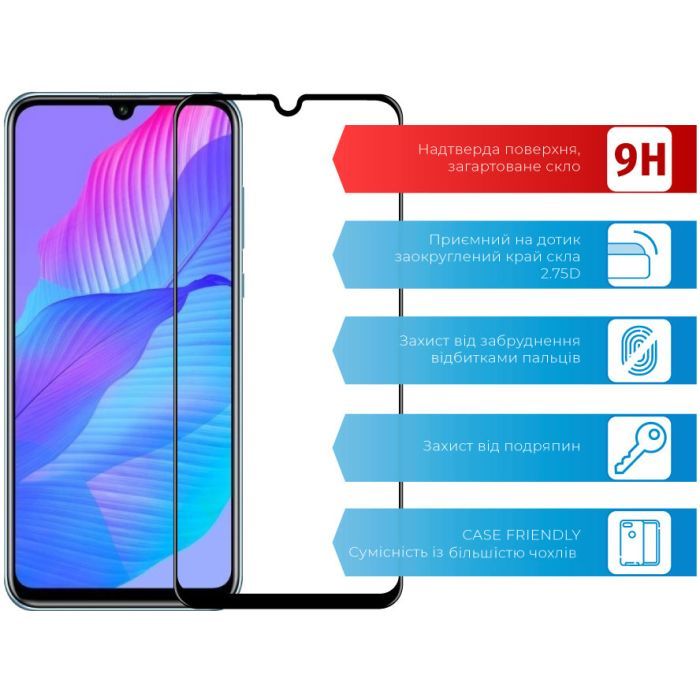Стекло защитное ACCLAB Full Glue Huawei Y8p/P Smart S (1283126508318) изображение 2