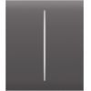 Накладна панель Ajax CenterButton 2-gang/grey