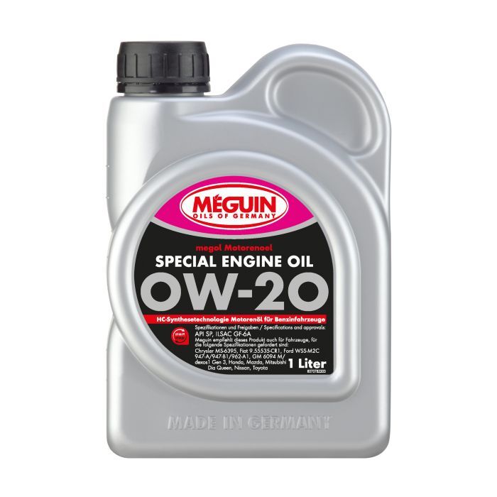 Моторна олива Meguin SPECIAL ENGINE OIL SAE 0W-20 1л (7078)