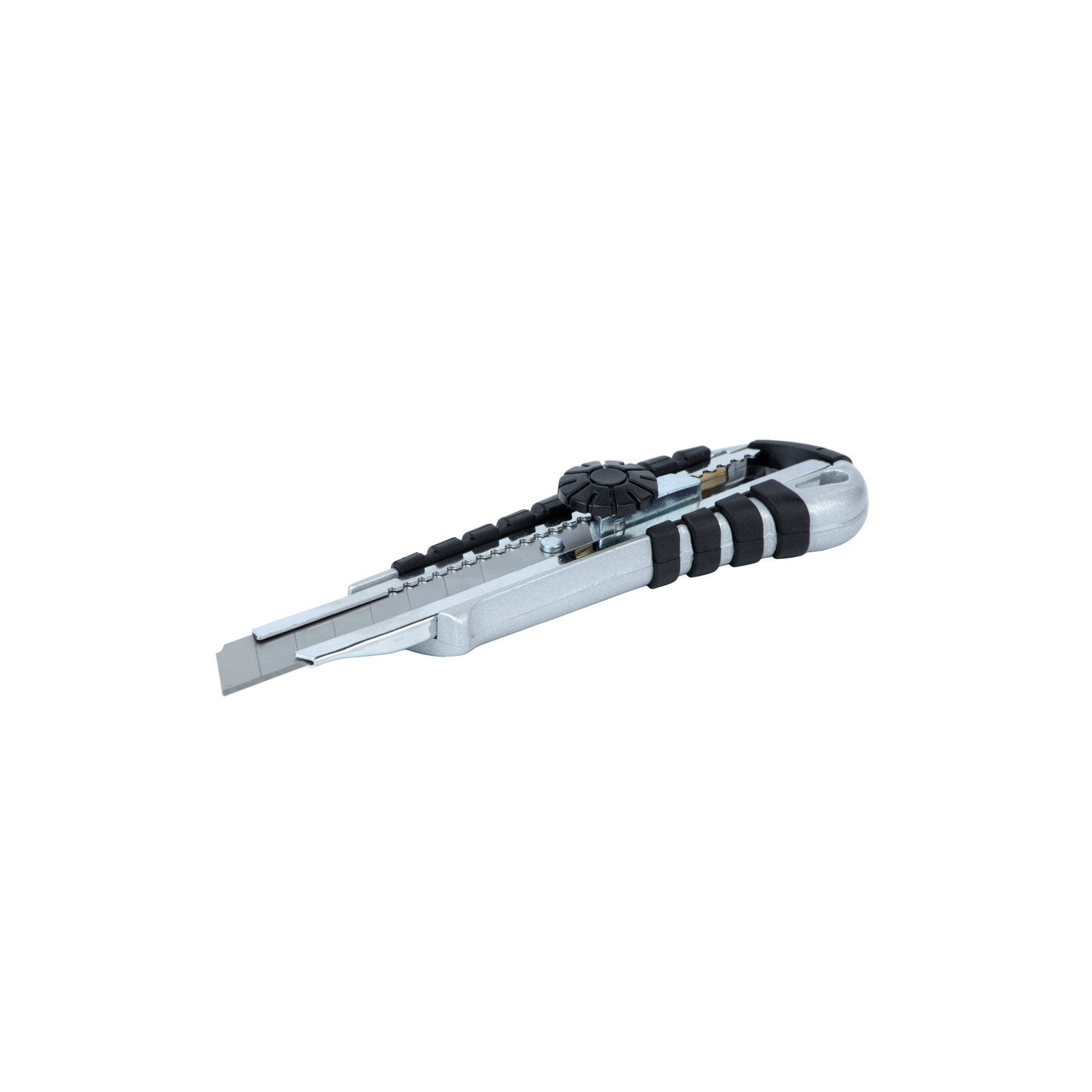 Нож монтажный Sigma корпус метал/резина, лезвие 18мм, винтовой замок (8211051) изображение 2