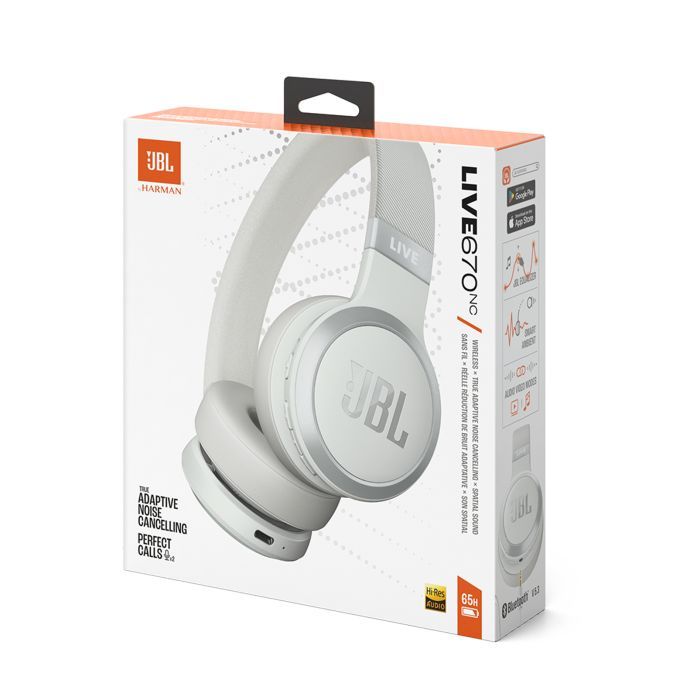 Навушники JBL Live 670 NC White (JBLLIVE670NCWHT) зображення 11
