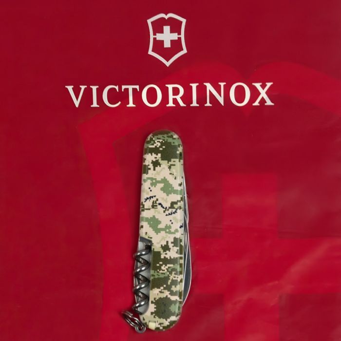 Нож Victorinox Spartan Army 91 мм Піксель + Лого (1.3603.3_W3941p) изображение 10