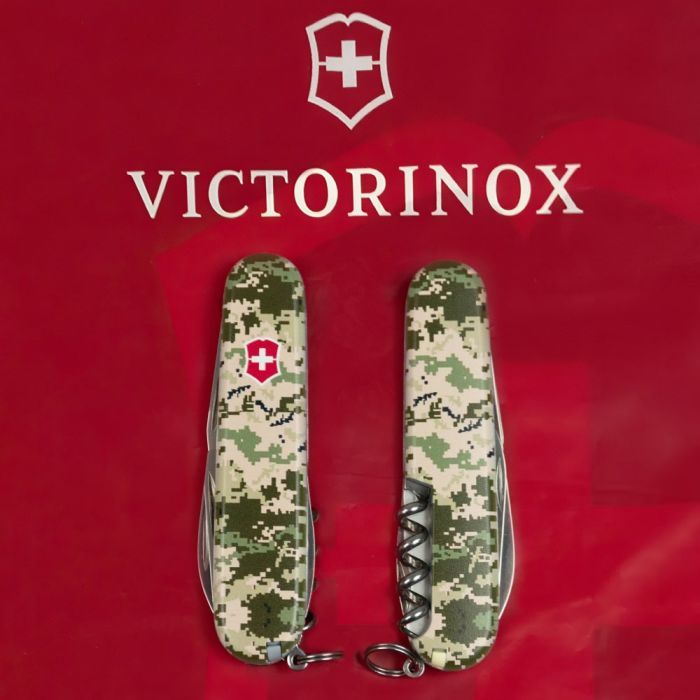 Нож Victorinox Spartan Army 91 мм Піксель + Лого (1.3603.3_W3941p) изображение 11