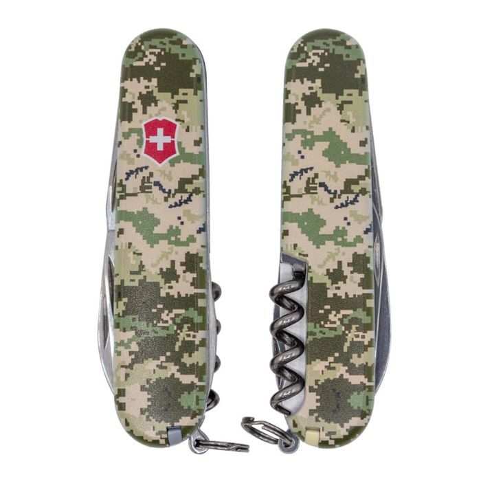Нож Victorinox Spartan Army 91 мм Піксель + Лого (1.3603.3_W3941p)