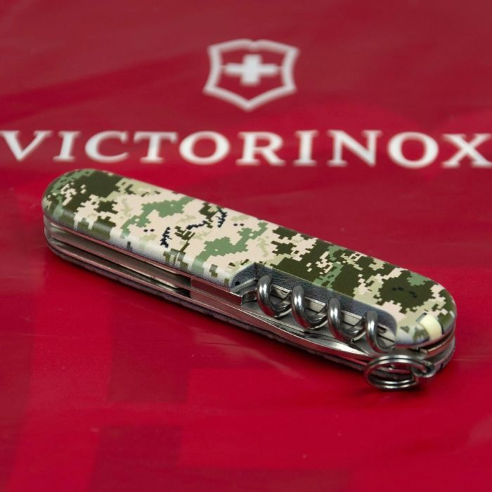 Нож Victorinox Spartan Army 91 мм Піксель + Лого (1.3603.3_W3941p) изображение 4