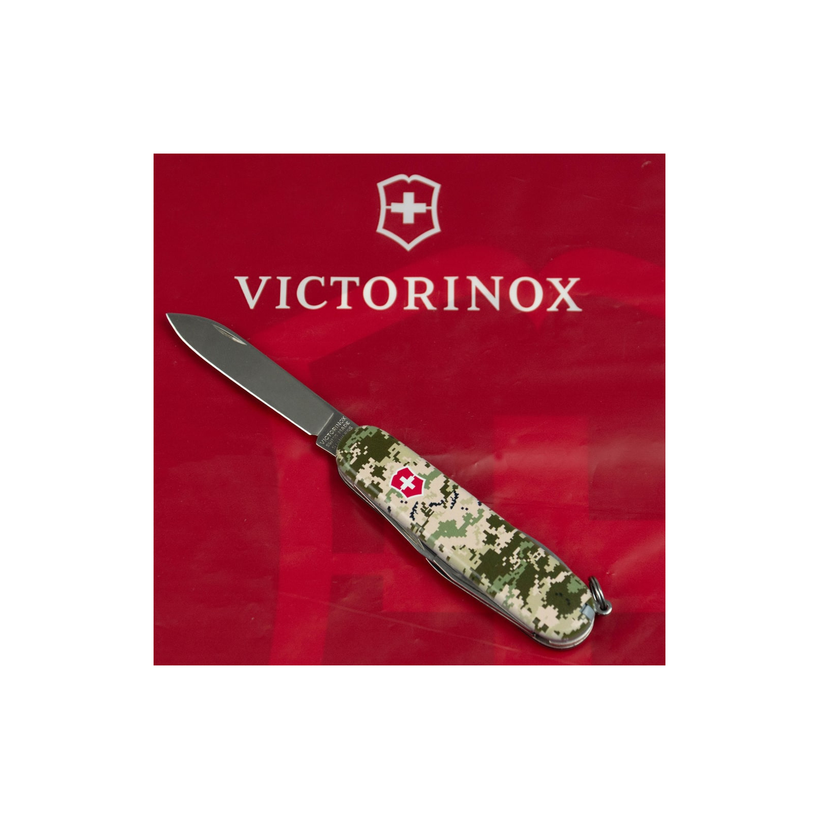 Нож Victorinox Spartan Army 91 мм Піксель + Лого (1.3603.3_W3941p) изображение 5