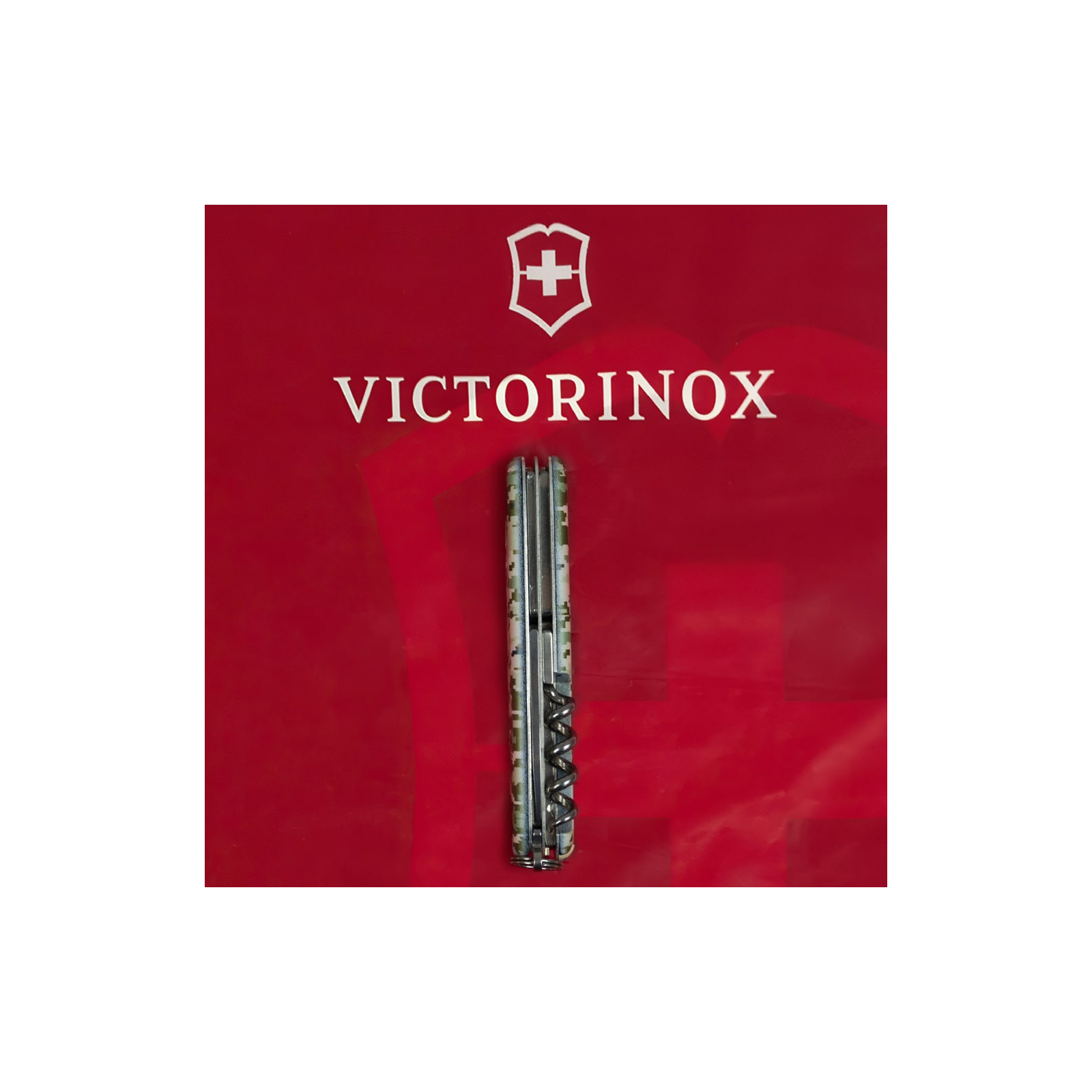 Нож Victorinox Spartan Army 91 мм Піксель + Лого (1.3603.3_W3941p) изображение 7