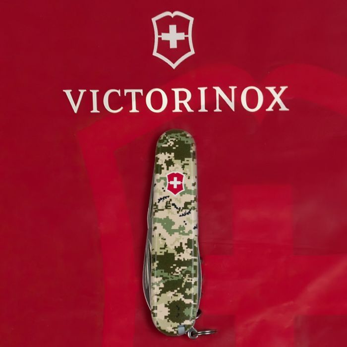 Нож Victorinox Spartan Army 91 мм Піксель + Лого (1.3603.3_W3941p) изображение 9
