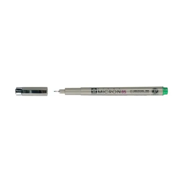 Лайнер Sakura Линер Pigma Micron (0.5) 0,45 мм Светло-зеленый (084511377462) изображение 3