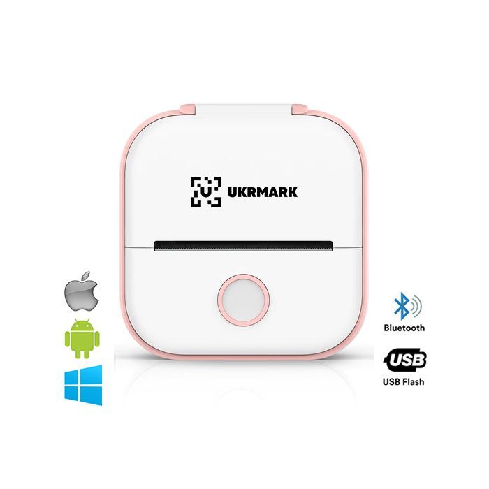Принтер чеків UKRMARK P02WT Bluetooth, білий (900887)
