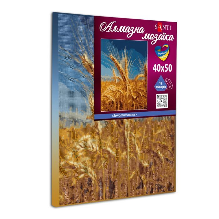 Картина по номерам Santi Золотой колос 40*50 см алмазная мозаика (954705) изображение 2