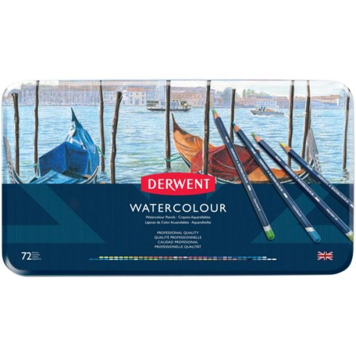Карандаши цветные Derwent Watercolour акварельные, 36 цв. в металл. коробке (5010255784537)