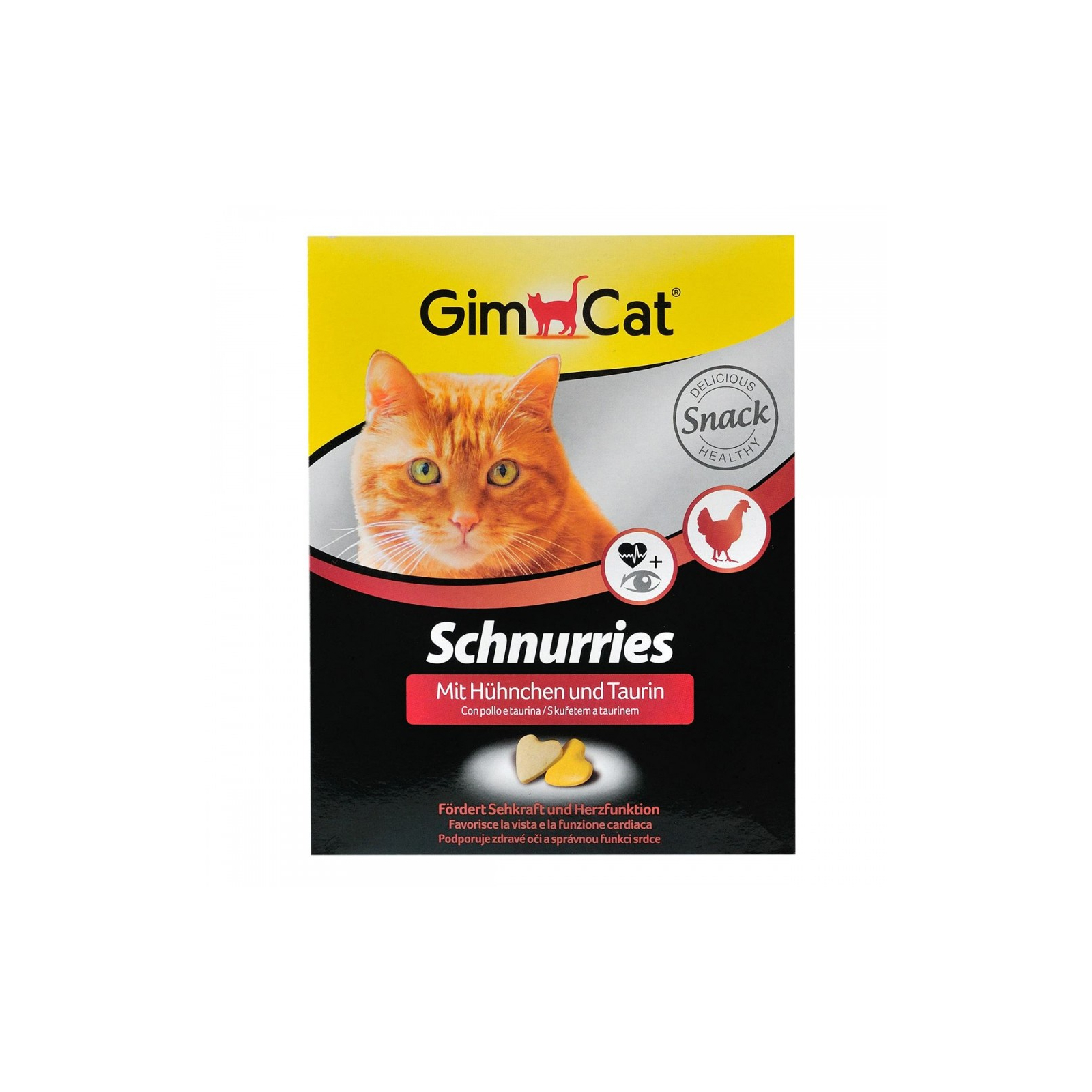 Витамины для кошек GimCat Schnurries с курицей и таурином 420 г (4002064409351)