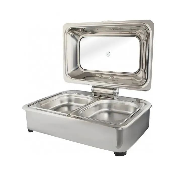 Мармит FoREST чафіндіш GN 1/1 з гідравлічною кришкою 590 х 435 х 310 мм (190110) зображення 4