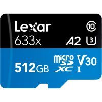 Карта памяти Lexar 512GB microSDXC class 10 UHS-I 633x (LSDMI512BB633A) изображение 2
