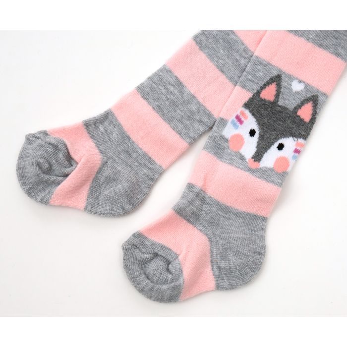 Колготки дитячі BNM з лисичкою (M0C0301-2076-68G-gray) зображення 3