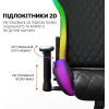 Кресло игровое GamePro Hero RGB Black (GC-700-Black) изображение 10