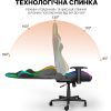 Кресло игровое GamePro Hero RGB Black (GC-700-Black) изображение 9